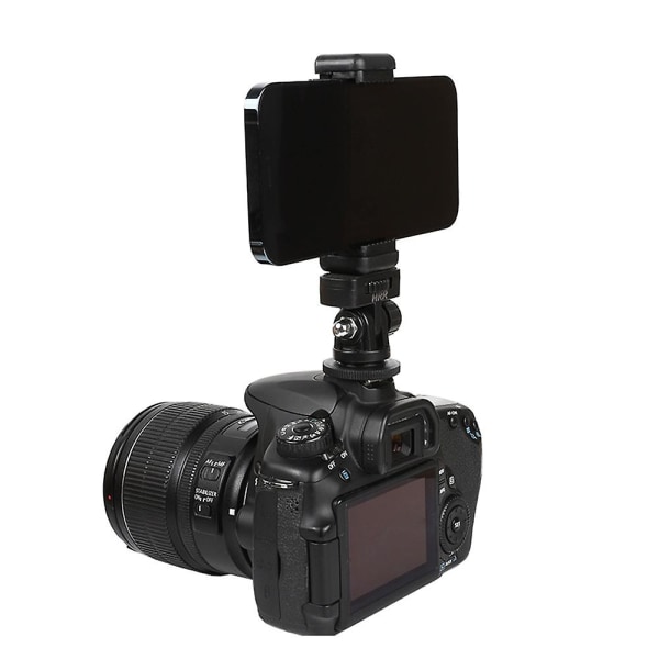 Kamera Telefon Holder Skærm Fleksibel stativ Adapter W Cold Shoe Mount Til Iphone Samsung Canon Nikon Sony Dslr kamera