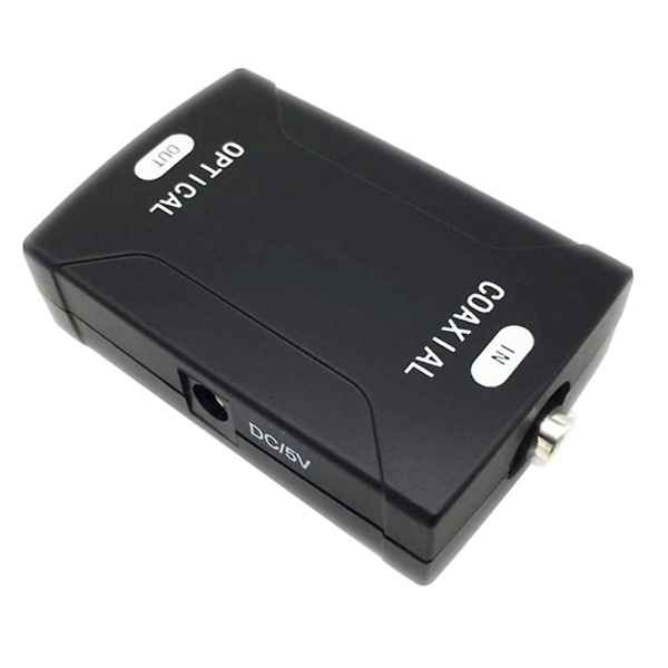 Coax Koaksial Rca til Optisk Toslink Spdif Digital Audio Converter Adapter