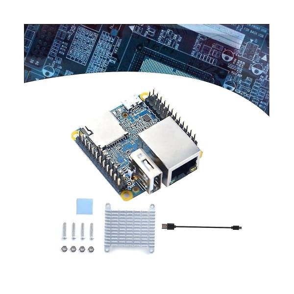 For Nanopi Neo V1.4 Development Board+kjøleribbe+-usb-kabel Allwinger H3 Core 512mb Ram Openwrt/ Mod
