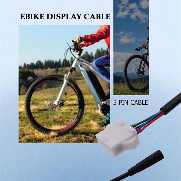 Ebike Bicycle Kt Controller 5pin Display Vattentät konverteringskabel för elcykelkonverteringssats