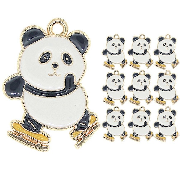 10 kpl Söpö Panda Riipus Reppu Riipus DIY Panda Avaimenperä Laukku Riipus