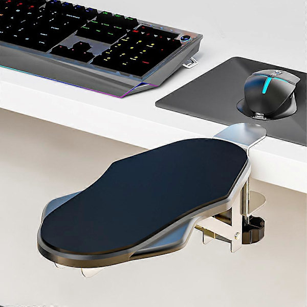 Ergonomiskt armstöd, utdragbart, 90° vikbart, 180° roterbart, svart
