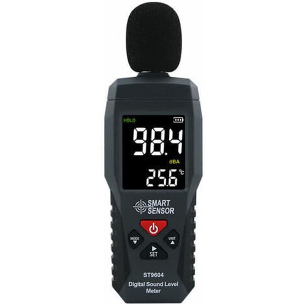 Lydniveauregistrator Støjmåler Lydniveaumåler Digital Audiolydniveaumåler 30-130dB Luxmåler