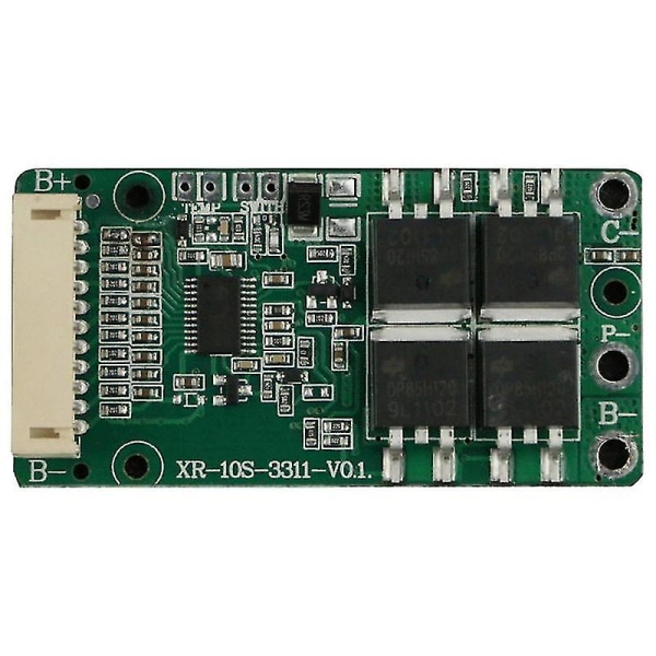 Bms 10s 36v 15a 18650 - Lithium Batteri Beskyttelseskort Pcb Fælles Port Til Escooter E-cykel