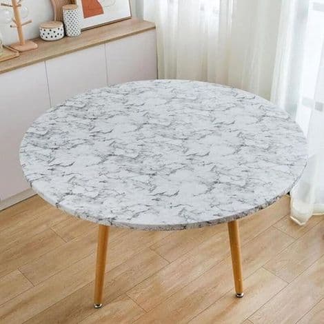 Rund elastisk duk, tilpasset elastisk bordtrekk, beskyttende trekk