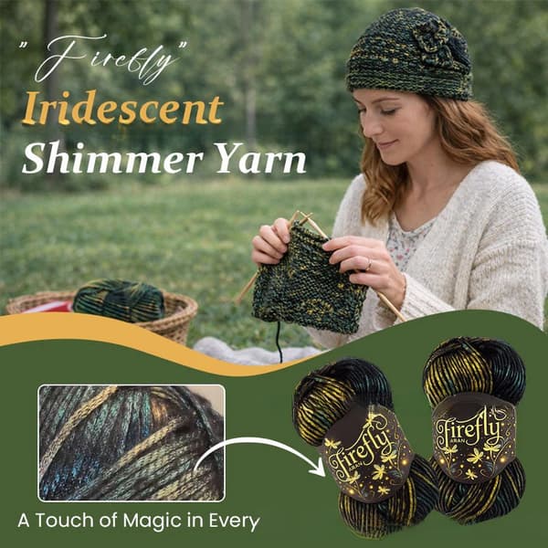 Firefly Perlemorsglimmergarn, Skinnende Lysende Glimmertråd til DIY Håndarbejde