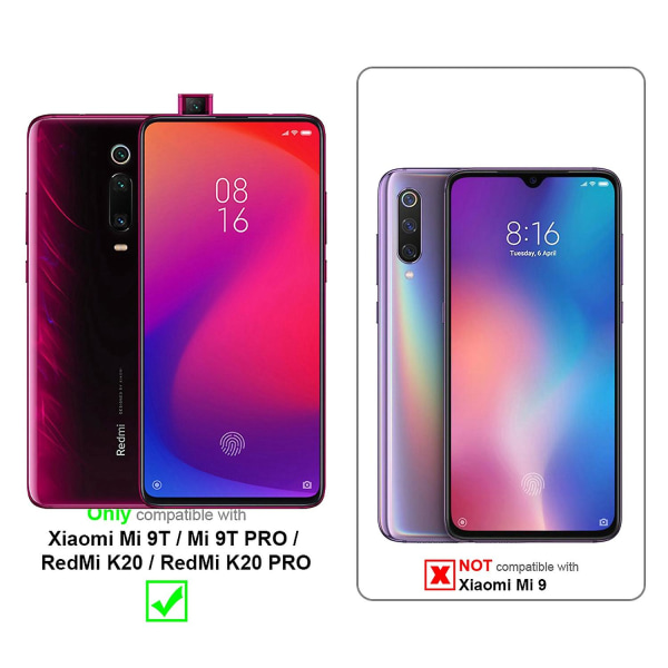 Xiaomi Mi 9T / Mi 9T PRO / RedMi K20 / RedMi K20 PRO Cover Case - med kortpladser og stativfunktion