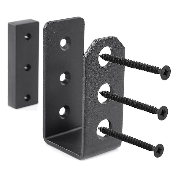 Dørbeslag Montering I -(2 stk) Jern Metal U Beslag Rustfri - Port Stang Holder Til Indendørs/udendørs D