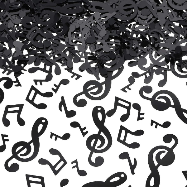 3000pcs Music Confetti Music Note Cutouts Black Musical Confetti Notes For Music Party Recital Reception Shower