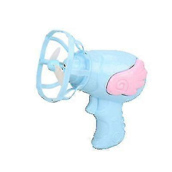 Ängel Bubbelmaskin, Elektrisk Fläktbubbelpistol, Används för Fester, Födelsedagar, Utomhus och Inomhus, Blå