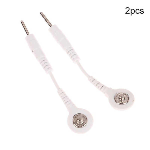 2 kpl Elektrodijohdon Pin-to-snap -sovitinkaapelit Pistoke W/ Tens 2 - 3,5 mm