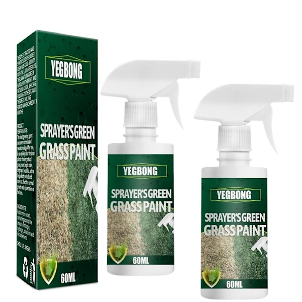 2 stk. Græsmalingssprayer Grøn Græsmaling Plænemaling Plænefarve Græsmaling