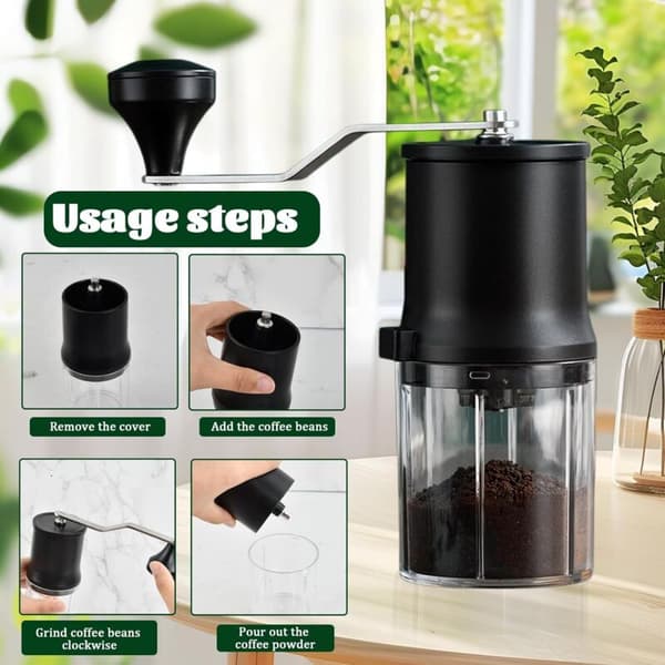 Bärbar kaffebönkvarn, handhållen kaffebönkvarn