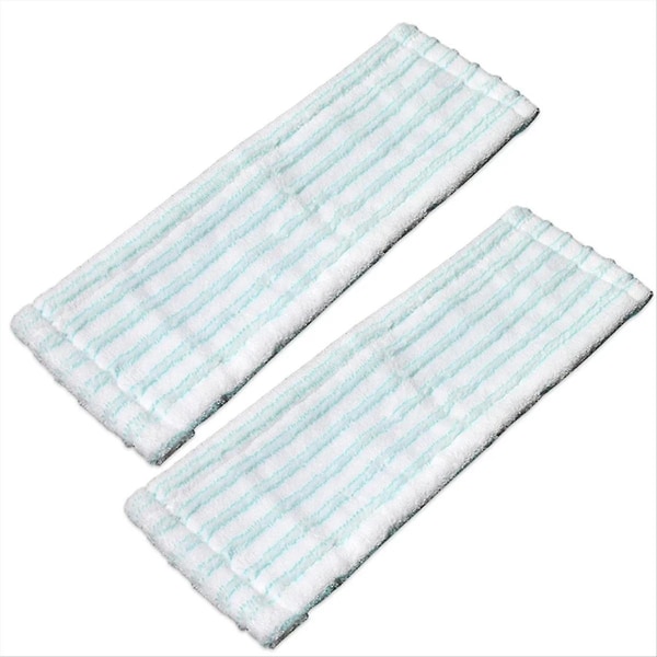 2PCS Microfiber Mop Heads Replacement for System Mop Floor Wiper Steam Mop