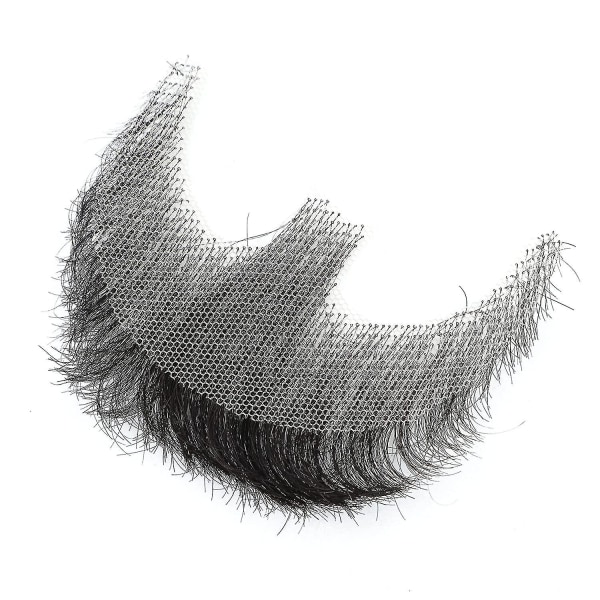 Falsk skjegg Realistisk 100 % menneskehår Helt håndbundet fippskjegg Svart For menn Makeup Underholdning/drama (hz03) Aoba