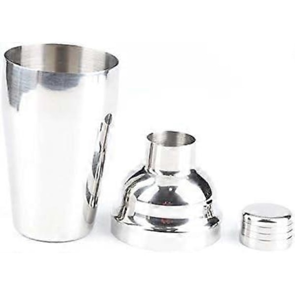 6-delt Bartender Sæt - 56 cl Cocktail Shaker med Rulle-opbevaringstaske