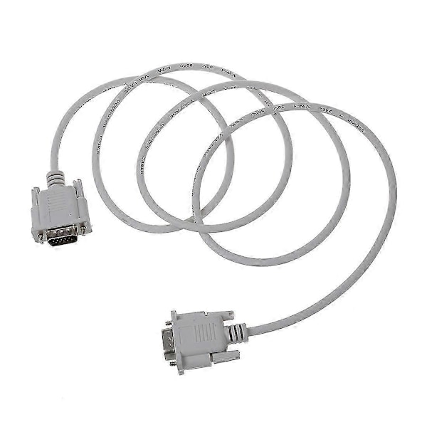 VGA DB15 Han till RS232 DB9 Han Adapterkabel / Video Graphic Förlängningskabel (Vit, 1.4M)