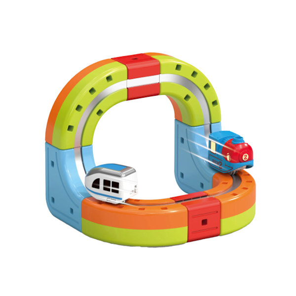 Magnetisk Togbanesæt med Loop, DIY Samle-Jernbanelegetøj til Børn