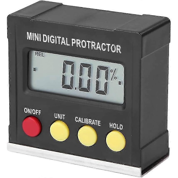 Mini Elektronisk Digital Inclinometer med Tiltnivå og Magnetisk Vinkelmåler