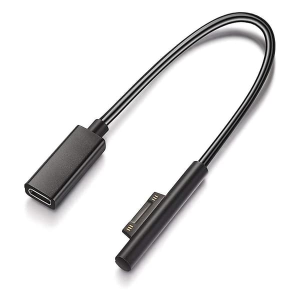 Surface Connect til USB-C opladerkabel kompatibel med Surface Pro7 Go2 Pro6 5/4/3 Laptop1/2/3 & Su
