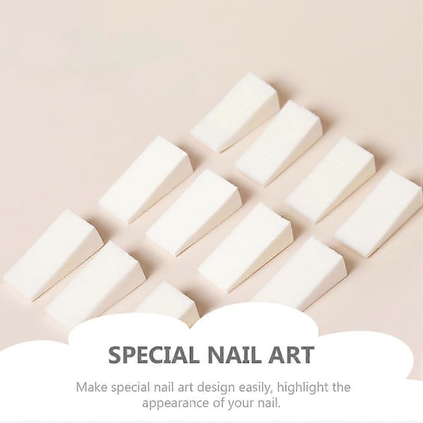 30 st Manikyr Triangel Svamp Stämplar Enkel Nagelkonst Gradient Färgad Stämpel