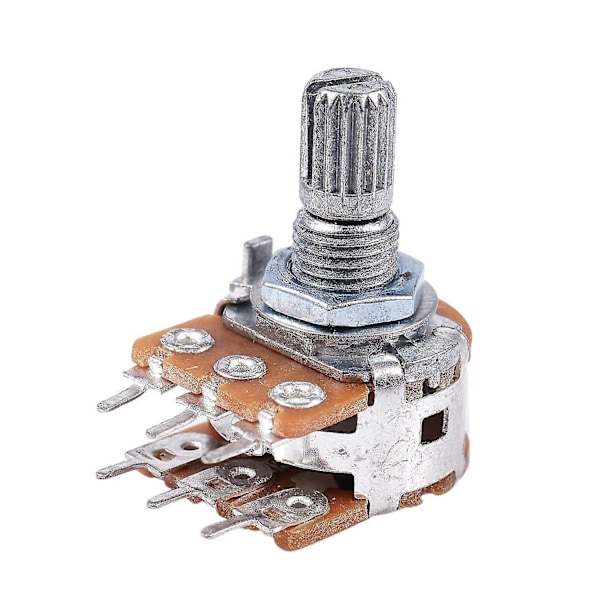 2 stk B50K 50K Ohm 6-terminal Dobbelt Lineær Potentiometre