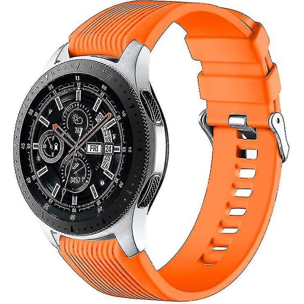22mm silikonrem kompatibel med Samsung Galaxy Watch 46mm /galakseklokke 3 45mm /gear S3 Frontier/klassisk, myk silikon sportsarmbåndserstattere