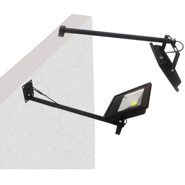 Skiltbelysning - 20W LED udendørs spotlights til butiksfacader - 50cm - Topmontering Sort - 1 stk.