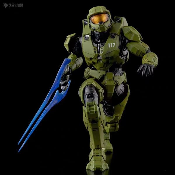 Rörlig Master Chief Actionfigur, Samlarfigurprydnad, Boxförpackad