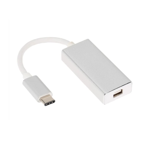 USB C Type C -mininäyttöportti Dp-sovittimen tuki 4k uros-nainen hopea