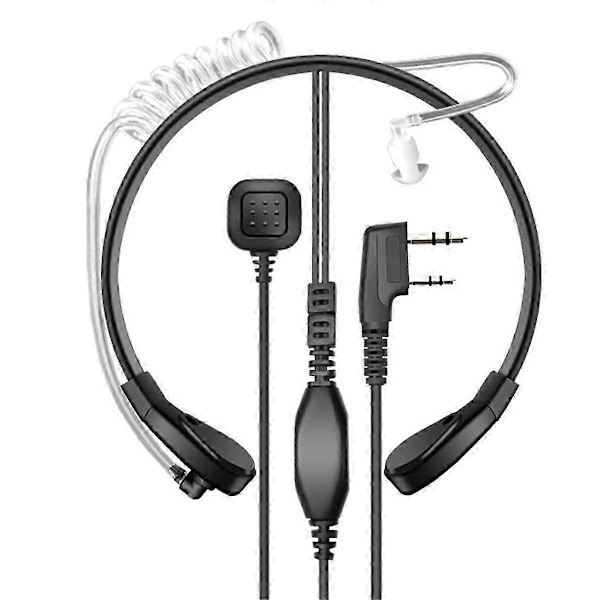 Intercom Halsmikrofon Headset Halsvibration för -UV5R 888S 82 Halsstyrd Luftkanalheadset
