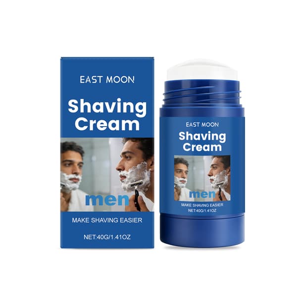 Solid barberkremstift for menn, glatt barberbalsam