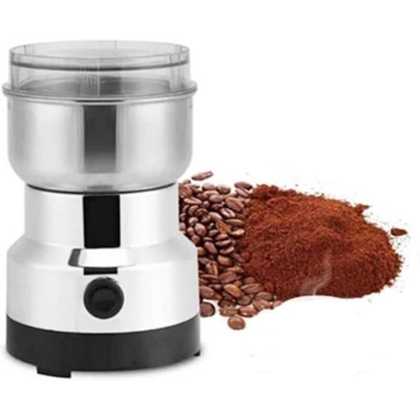 Multifunksjonell kaffekvern med rustfrie stålblader, egnet for kaffebønner, linfrø, pepper, krydder og mer
