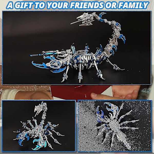 454 dele Scorpion 3D metal model kit