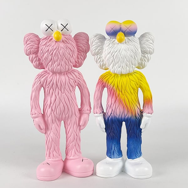 1 stk. KAWS stående dukke bjørn kreativ håndlavet tegneserie dukke dekoration store ornamenter