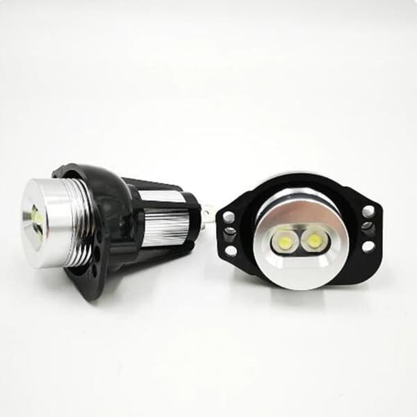 LegendTech 2-delt LED-frontlys Angel Eyes tåkepære Halo Marker Ringpære for BMW E90 2005-2008 E91 2005-2008 - Hvit