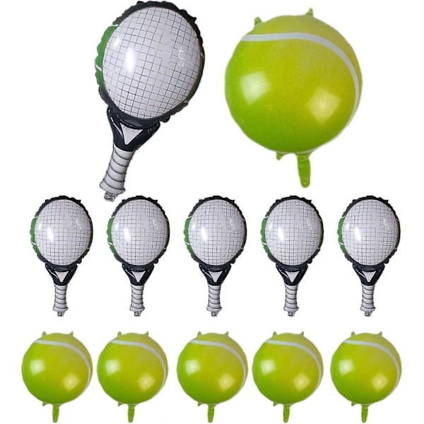 Tennis Ketsjer Folieballoner, Tennisudstyr, Tennis Tema Balloner, Ketsjer Folieballoner