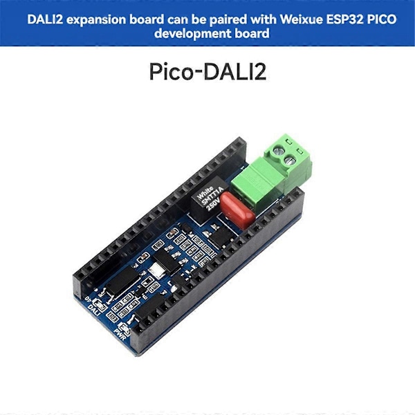 ESP32 Pico-DALI2 -laajennuskortti, sisäänrakennettu kommunikaatioliitäntä, räätälöity useiden Gro:n ohjaus