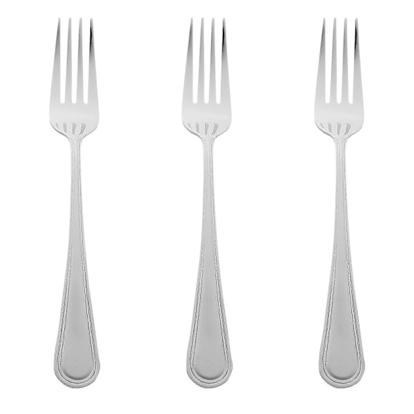3 stk. Frugtgafler Rustfrit Stål Gafler Nudelgafler Madgafler Dessertserveringsgafler