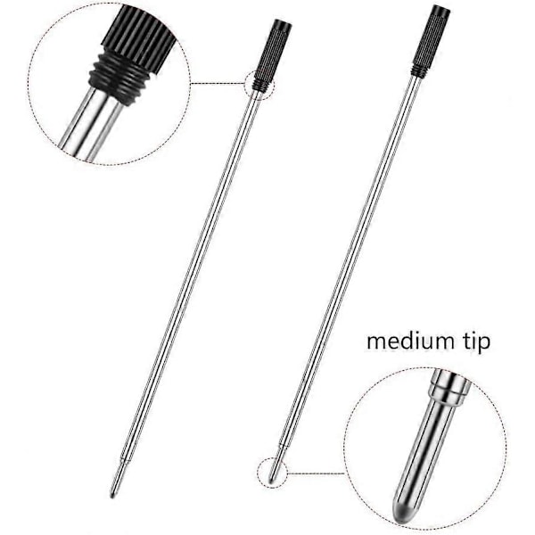 4,5'' Kulspetspennor, Medium Point Pennor - Svart Bläck Pennor.(20st)