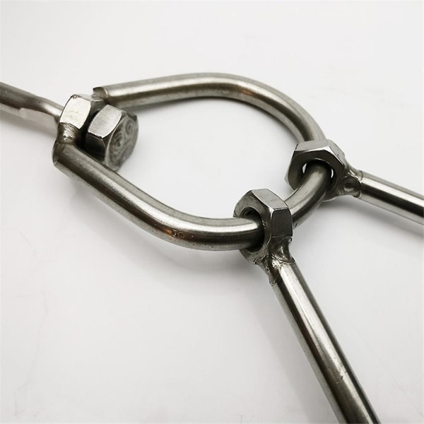 4 stk Kødkrog Ring Køkkenredskabsbøjle hængende rustfrit stål 0,54x26cm