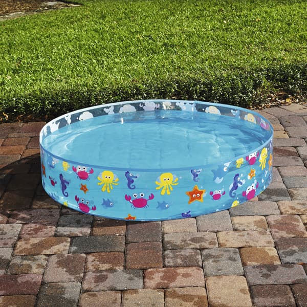 1,52×25 cm hårdplast barnpool, mångsidig bollhav fiskodlingspool hushållspool