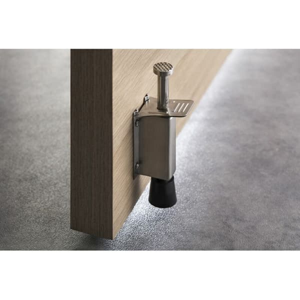 Dørstopper, 140 mm, rustfrit stål