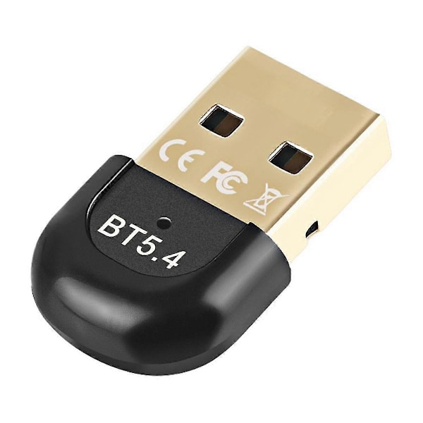 USB Bluetooth 5.4-adapter for PC - Trådløs mus, tastatur, høyttaler, musikk, lydmottaker, sender, Bluetooth-adapter