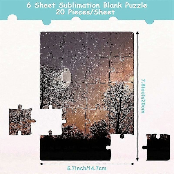 Sublimering Blanks Puslespill DIY Blankt Puslespill for Sublimeringsoverføring Termisk Overføring Varmepresse Pr