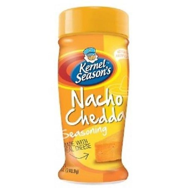 Kernel Season's All Natural Popcorn Krydderi Nacho Cheddar Flaske 2 Pakke