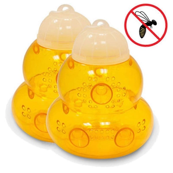 2 Piece Set ,insect Trap Made Of Plastic For Wasp, Fly And Hornet Trap Reusable Hanging Outdoor