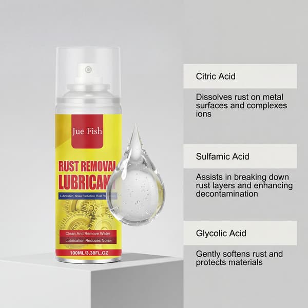 100 ml rustfjernende smørespray, multifunksjonell metallrens og rustbeskyttende smøremiddel