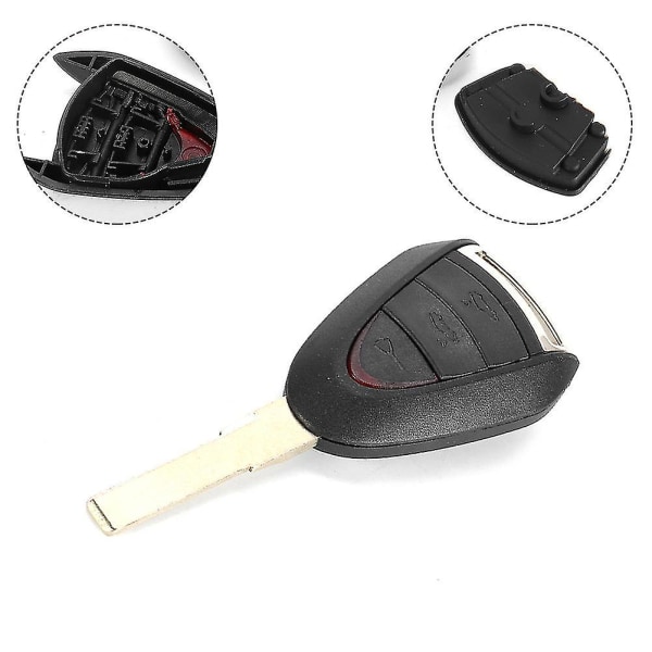 Car Remote Fob Key 3 Buttons Protection Covers For Porsche 911 997 Boxster 987