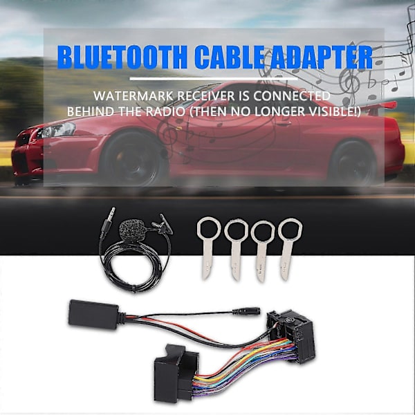 Bluetooth-adapter for bilstereo til Ford Fiesta Focus Mondeo Kuga Sony 6000cd Radio Musikkstrøm
